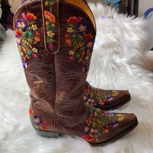 Old Gringo Embroidered Cowboy Boots 7 Floral